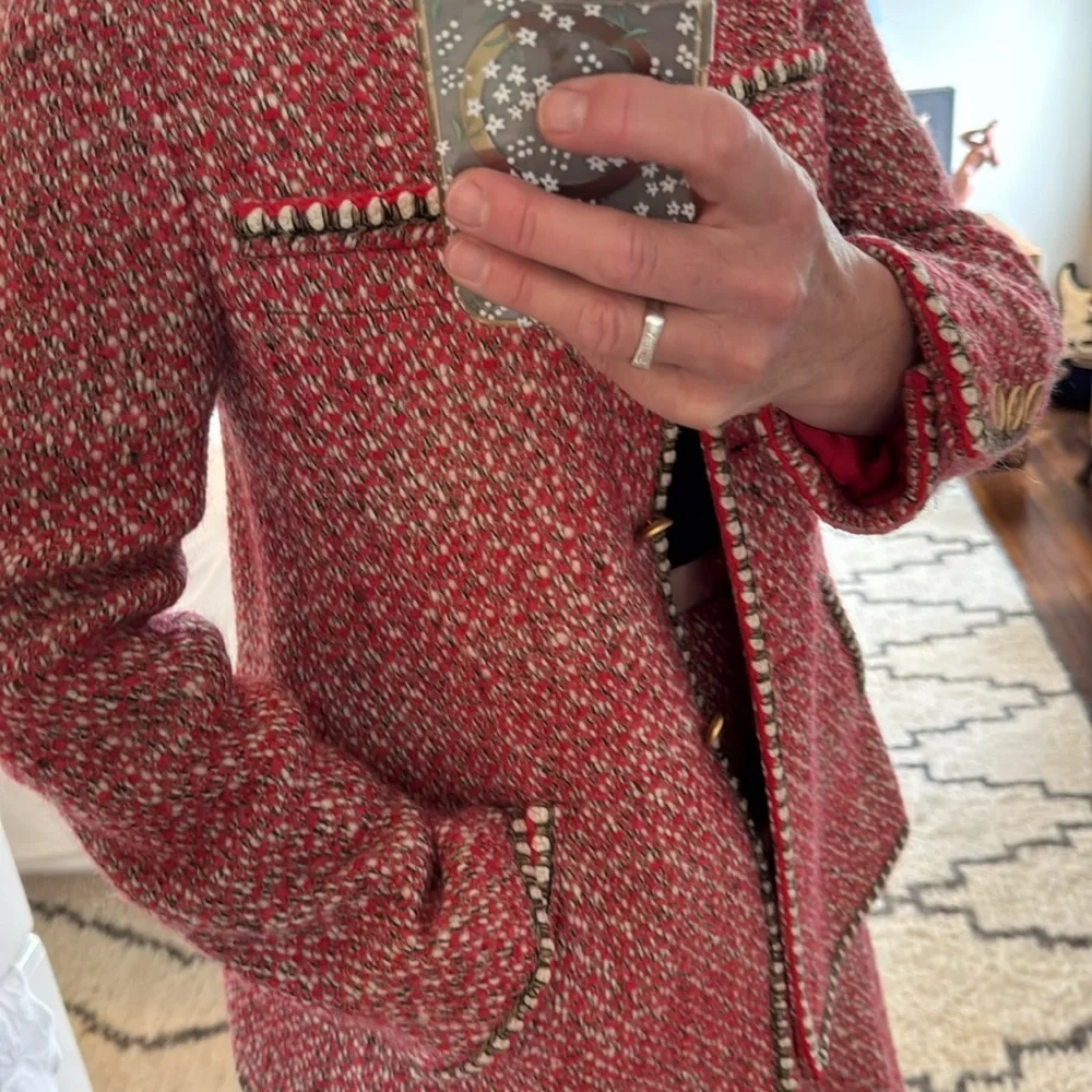 CHANEL wool tweed suit